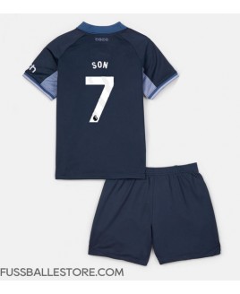 Günstige Tottenham Hotspur Son Heung-min #7 Auswärts Trikotsatzt Kinder 2023-24 Kurzarm (+ Kurze Hosen)